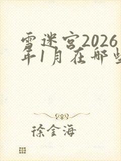 雪迷宫2026年1月在哪些台播