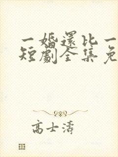 一婚还比一婚高短剧全集免费观看封面