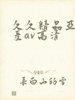 久久精品亚洲国产av高清