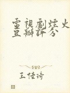 电视剧烟火人家豆瓣评分封面