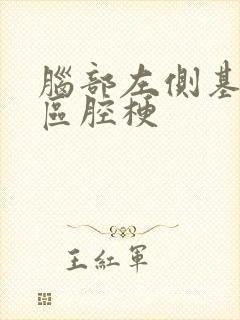 脑部左侧基底节区腔梗