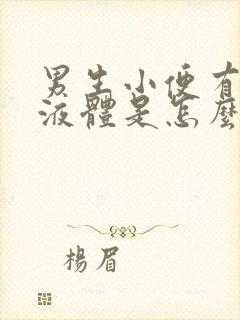 男生小便有白色液体是怎么回事