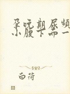 孕晚期尿频感觉小腹下面一直有尿意封面