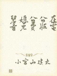 儿媳公公在线观看免费版电视剧全集