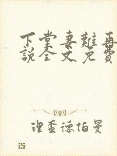 下堂妻难再娶小说全文免费阅读
