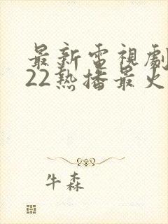 最新电视剧2022热播最火剧免费观看