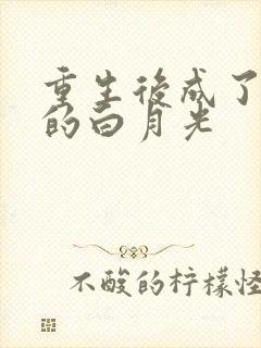 重生后成了男主的白月光