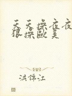 天天操夜夜操狠狠操欧美