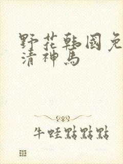 野花韩国免费高清神马