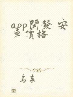 app开发 安卓价格