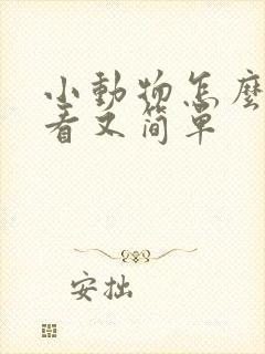 小动物怎么画好看又简单