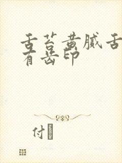 舌苔黄腻舌尖红有齿印