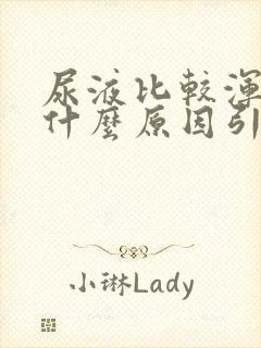 尿液比较浑浊是什么原因引起