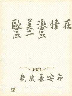 欧美激情在线一区二区封面