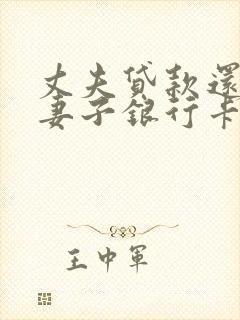 丈夫贷款还不起妻子银行卡会冻结吗