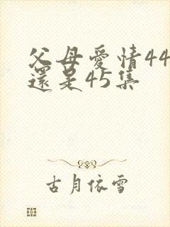 父母爱情44集还是45集