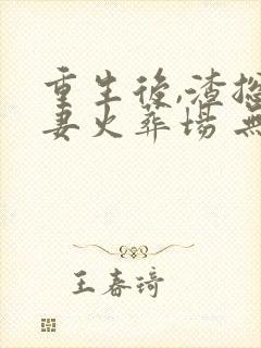 重生后,渣总追妻火葬场 无尽夏