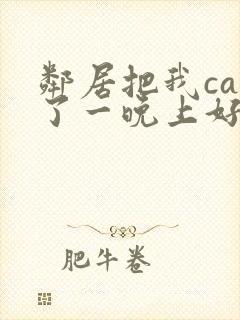 邻居把我cao了一晚上好爽