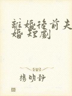 离婚后前夫求复婚 短剧封面