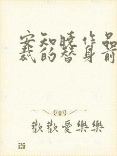 安知晓作品:总裁的替身前妻在线版