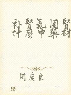 补肾气固肾精吃什么中药材