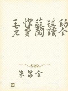 王悍苏琪的小说免费阅读全文