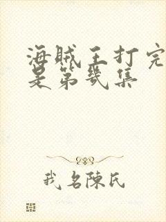 海贼王打完明哥是第几集封面