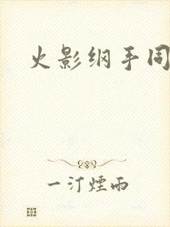 火影纲手同人本封面