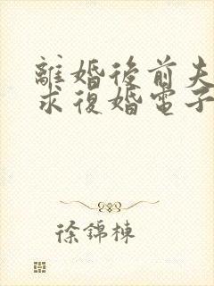 离婚后前夫哭着求复婚电子书阅读