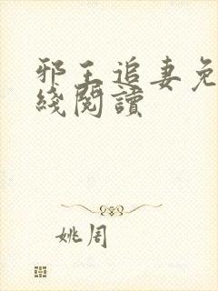 邪王追妻免费在线阅读封面