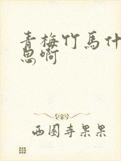 青梅竹马什么意思啊