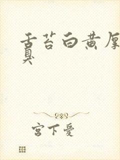 舌苔白黄厚腻口臭