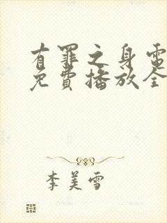 有罪之身电视剧免费播放全集