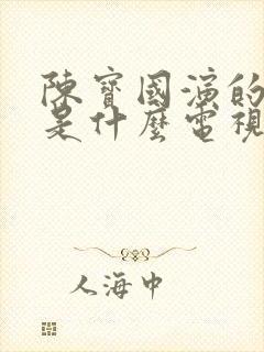 陈宝国演的中医是什么电视剧