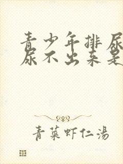 青少年排尿困难尿不出来是怎么回事封面