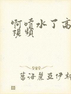 啊喷水了高潮了视频