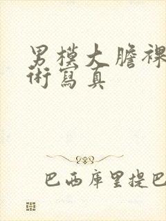 男模大胆裸体艺术写真封面