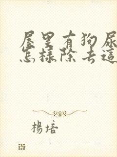 屋里有狗尿骚味怎样除去这个味道封面