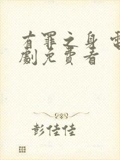 有罪之身 电视剧免费看