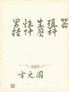 男性生殖器问题挂什么科