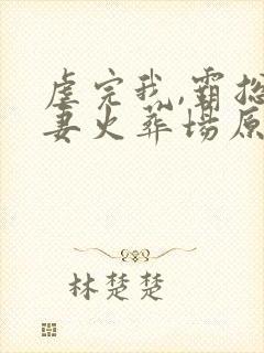 虐完我,霸总追妻火葬场原著小说封面