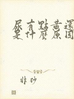 尿有点黄还有味是什么原因