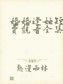 婚婚逢她短剧免费观看全集高清版