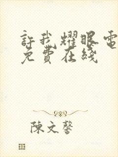 许我耀眼电视剧免费在线