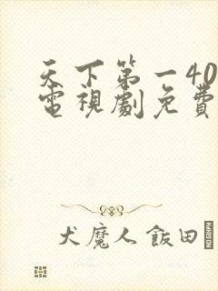 天下第一40集电视剧免费观看