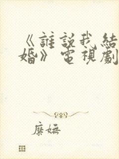 《谁说我结不了婚》电视剧