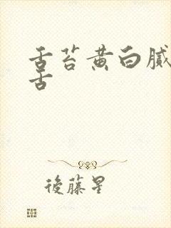 舌苔黄白腻齿痕舌