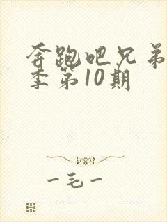 奔跑吧兄弟第五季第10期封面