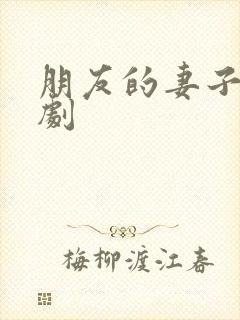 朋友的妻子,韩剧