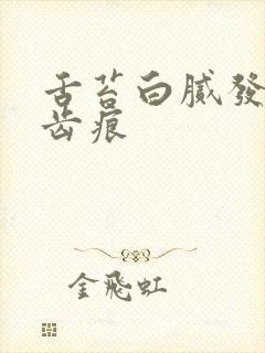 舌苔白腻发黄有齿痕